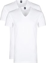 Alan Red Dean V-Hals T-Shirt Wit (2Pack) - maat XXL