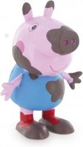 speelfiguur Peppa Pig: George Mud 6 cm roze