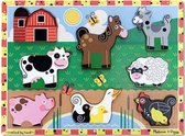 vormenpuzzel Farm Chunky junior hout 8 stukjes