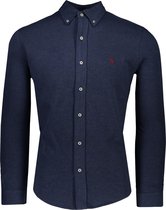 Polo Ralph Lauren  Overhemd Blauw Aansluitend - Maat S - Heren - Herfst/Winter Collectie - Katoen