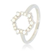 My Bendel - Unieke dames ring met echte quartz stenen - Stijlvolle ring met quartz stenen - Met luxe cadeauverpakking
