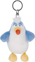 sleutelhanger Jungle Dan junior 10 cm pluche blauw/wit