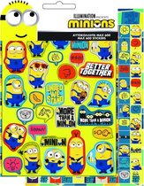 stickers Minions junior 23 cm vinyl geel 600 stuks