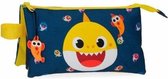 etui Baby Shark junior 22 cm polyester blauw/geel