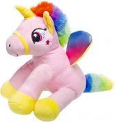 eenhoornknuffel Rainbow meisjes 19 cm pluche roze