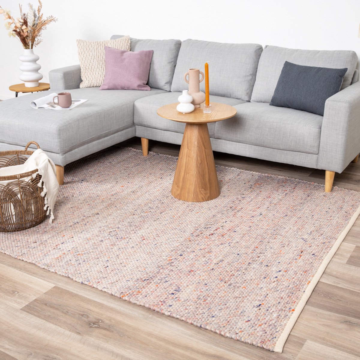 NATURL. Wollen vloerkleed - Feline Pastel - 200x290cm
