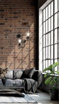 CIRCUIT Wandlamp E27 2x Zwart