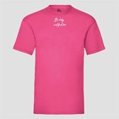 T-SHIRT BE LUCKY AND FIND LOVE HOT PINK (S)