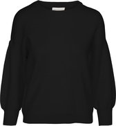 Minus Lupi Knit Pullover Truien & Vesten Dames - Sweater - Hoodie - Vest- Zwart - Maat M