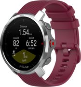 Siliconen Smartwatch bandje - Geschikt voor  Polar Grit X siliconen bandje - donkerrood - Strap-it Horlogeband / Polsband / Armband