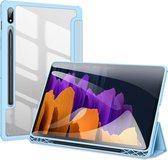 Dux Ducis - Tablet hoes geschikt voor Samsung Galaxy Tab S7 - Toby Serie - Tri-Fold Book Case - Blauw