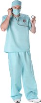 Karnival Costumes Verkleedpak Dokter Heren Polyester Blauw 5-delig Mt Xl