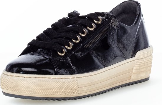 Gabor 76.538.97 - dames sneaker - zwart - maat 37.5 (EU) 4.5 (UK)