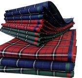 JEMIDI Dameszakdoeken 100% katoen - 30 x 30 cm - In verschillende kleuren - Set van 12 - Herbruikbare zakdoeken voor volwassenen