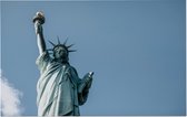 Het Statue of Liberty In New York voor een blauwe lucht - Foto op Forex - 90 x 60 cm