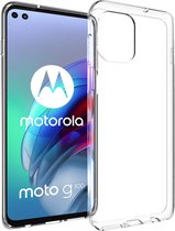 Accezz Hoesje Geschikt voor Motorola Moto G100 Hoesje Siliconen - Accezz Clear Backcover - Transparant