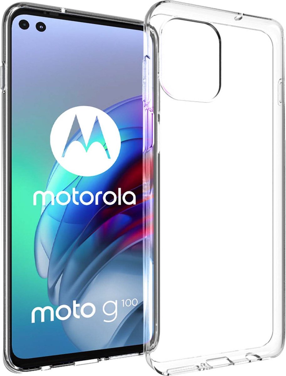 Accezz Hoesje Geschikt voor Motorola Moto G100 Hoesje Siliconen - Accezz Clear Backcover - Transparant