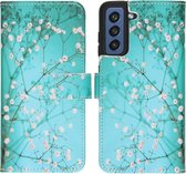 iMoshion Design Softcase Book Case Samsung Galaxy S21 FE hoesje - Blossom