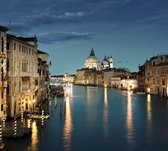 Nachtelijke skyline van Venetië met het Canal Grande - Fotobehang (in banen) - 250 x 260 cm