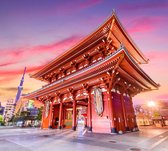 De klassieke Boeddhistische tempel Sensoji-ji in Tokio  - Fotobehang (in banen) - 250 x 260 cm