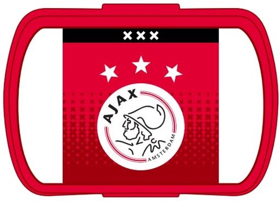 Ajax Lunchset Lunchbox & Schoolbeker Rood Wit - Hoge Mepal kwaliteit - Voordeelset - Merkloos