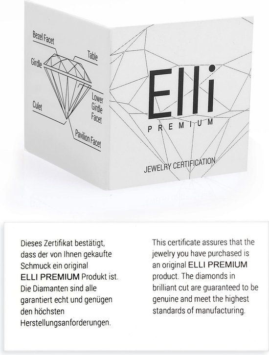 Elli Dames Armbanden Dames Hart Motief Filigraan met Diamant (0,02 ct.) in 925 Sterling Zilver