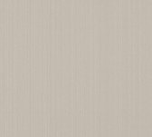 Livingwalls Mata Hari - Klassiek zijdeglans behang - Verticale fijne stuctuur strepen - warm beige - 1005 x 53 cm