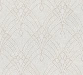 Livingwalls Mata Hari - Papier peint Art Deco - Ornements brillants - beige crème - 1005 x 53 cm