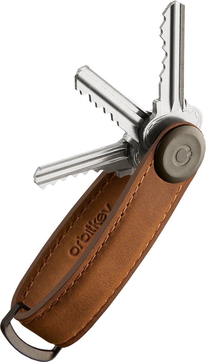 Orbitkey - Orbitkey Crazy Horse Sleutelhouder Leder Chestnut Brown
