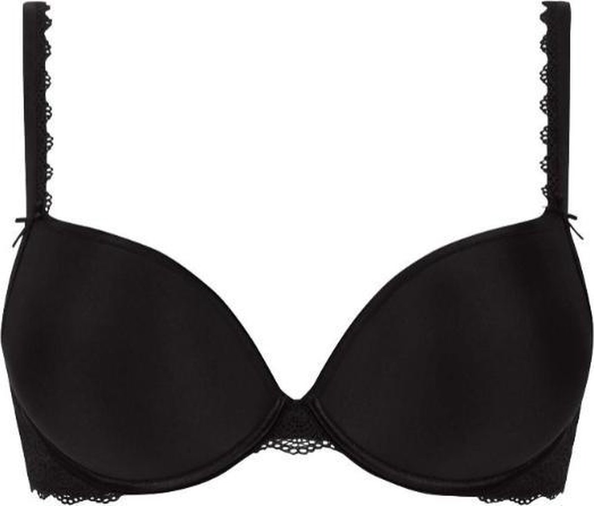 Mey Push up maximizer - Push up BH - Amorous - Kanten bh met beugel - Decollete BH - 70B - Zwart