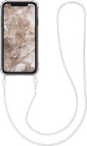 kwmobile hoesje voor Apple iPhone 11 - Beschermhoes voor smartphone in wit - Hoes met koord