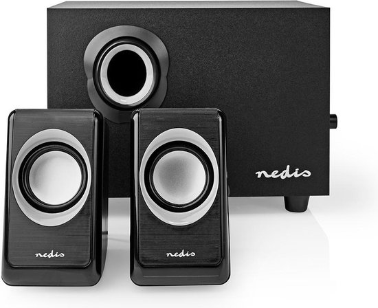 Nedis PC-Speaker | 2,1 | 33 W | Input: 1x 3,5 mm | USB Gevoed | | bol.com