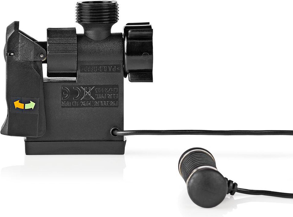 Nedis Elektronische Waterstop - 3/4" buitendraad - 3/4" Binnendraad - Geschikt voor: Vaatwasser / Wasmachine - Zwart