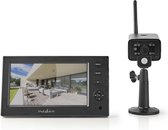 Nedis Digitale Draadloze Observatieset | Netvoeding | 100 - 240 V AC 50/60 Hz | Type C (CEE 7/16) | IP54 | Camera-ingangen: 4 | Vormgeving camera: Bullet | Beeld Chip: 1/4" CMOS | Kijkhoek: 7