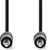 Nedis Stereo-Audiokabel - 3,5 mm Male - 3,5 mm Male - Vernikkeld - 1.50 m - Rond - Zwart - Envelop