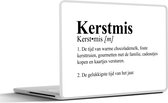 Laptop sticker - 12.3 inch - Kerstmis definitie - Spreuken - Quotes - Woordenboek - Kerst - 30x22cm - Laptopstickers - Laptop skin - Cover