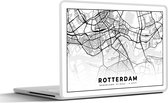 Laptop sticker - 14 inch - Kaart - Nederland - Rotterdam - 32x5x23x5cm - Laptopstickers - Laptop skin - Cover