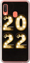 Geschikt voor Samsung Galaxy A20e hoesje - Oudejaarsavond - Nieuwjaar - 2022 - Siliconen Telefoonhoesje