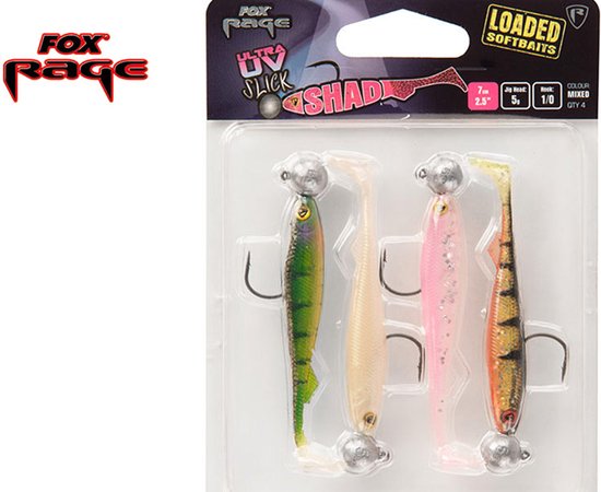 Fox Rage Slick Shad Loaded UV - 11 cm - mixed colour pack van Fox Rage — afbeelding 5