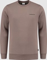 Purewhite -  Heren Regular Fit    Sweater  - Bruin - Maat M
