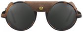 Solar Zonnebril Freemont Unisex Cat.3 Rond Bruin/groen