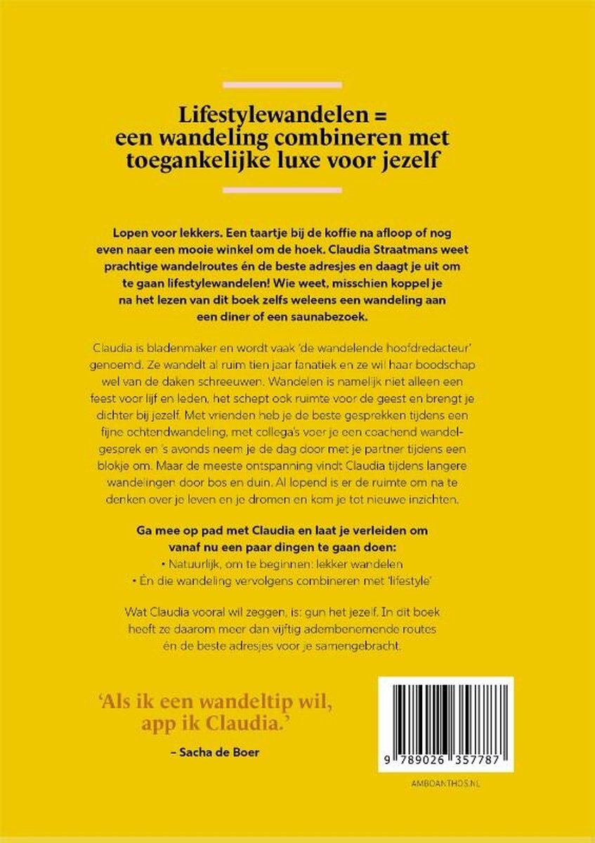 Het lifestylewandelboek - back cover