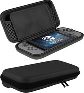 Geschikt Voor Nintendo Switch OLED Case Hoes Met Koord - Bescherm Hoes Voor Nintendo Switch OLED Hoesje Hard Cover - Zwart