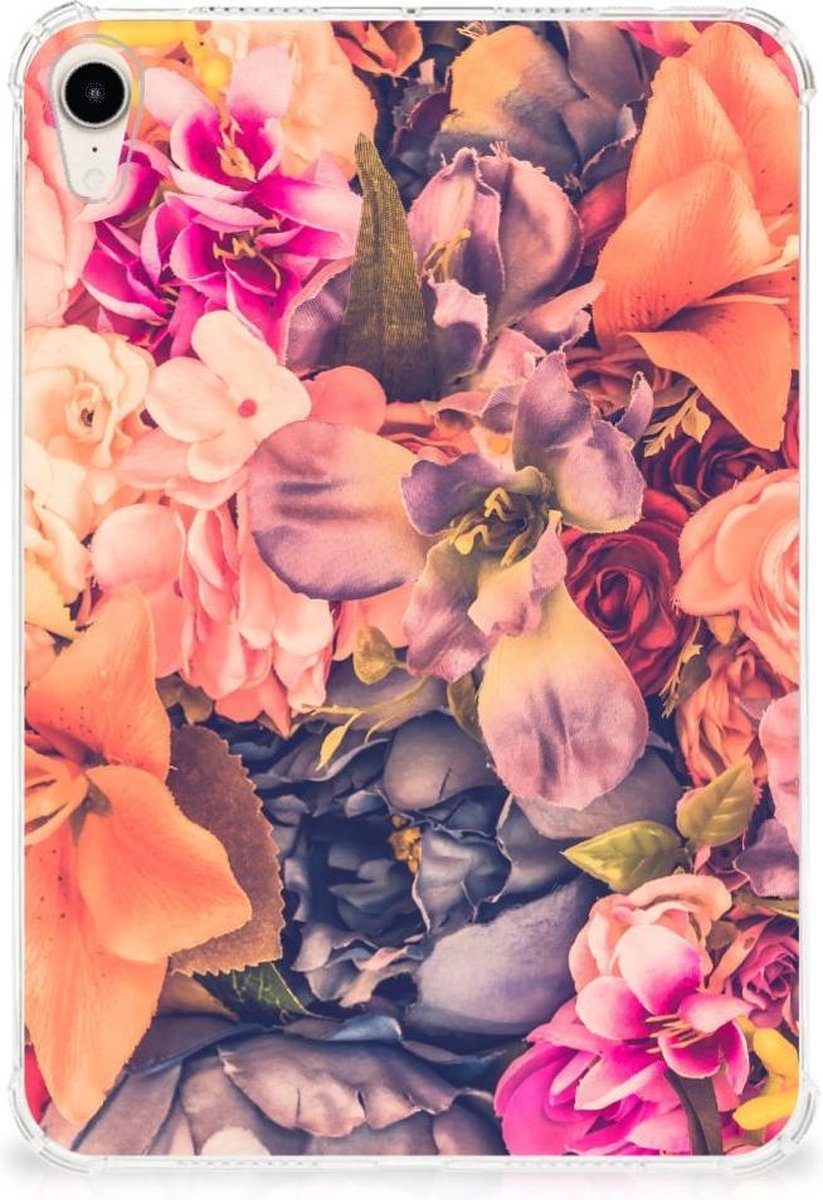 Apple iPad mini 6 (2021) Siliconen Hoesje Bosje Bloemen