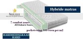 1-Persoons Matras -POCKET HYBRID 7 ZONE 21 CM - Stevig ligcomfort - 90x210/21