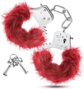 Temptasia - Pluche Verstelbare Handboeien - Bordeaux - BDSM - Boeien - BDSM - Boeien