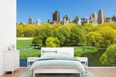 Behang - Fotobehang New York - Central Park - Zomer - Breedte 420 cm x hoogte 280 cm