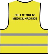 Medicatie hesje geel - veiligheidshesjes - one size maat - reflecterend