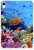 Backcover Apple iPad mini 6 (2021) Housse de tablette Pêche avec côtés transparents