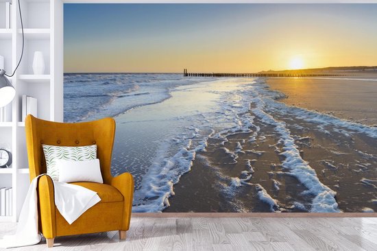 Papier peint Papier peint photo en vinyle - Plage de Domburg largeur 360 cm x hauteur 240 cm - Tirage photo sur papier peint (disponible en 7 tailles)